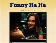 Tablet Screenshot of funnyhahafilm.com